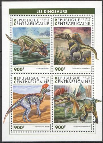 Poštové známky SAR 2018 Dinosaury Mi# 8329-32 Kat 16€