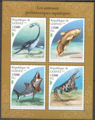 Poštové známky Guinea 2018 Vodní dinosaury Mi# 13406-09 Kat 12€