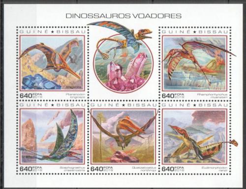 Poštové známky Guinea-Bissau 2018 Létající dinosaury Mi# 10257-61 Kat 12€