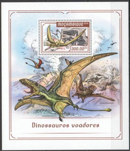 Poštová známka Mozambik 2018 Dinosaury Mi# Block 1312 Kat 17€