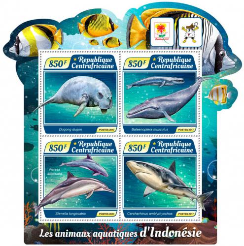 Poštové známky SAR 2017 Velké ryby Mi# 7230-33 Kat 15€