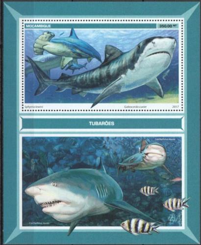 Poštová známka Mozambik 2016 Žraloky Mi# Block 1252 Kat 20€
