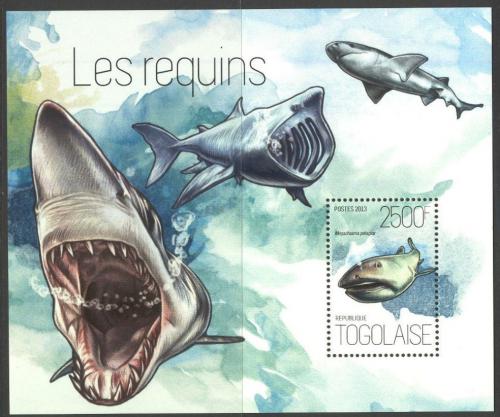 Poštová známka Togo 2013 Žraloky Mi# Mi# Block 903 Kat 10€