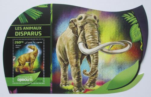 Poštová známka Džibutsko 2016 Vyhynulá fauna Mi# 1280 Block