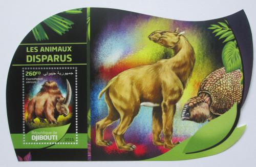 Poštová známka Džibutsko 2016 Vyhynulá fauna Mi# 1281 Block