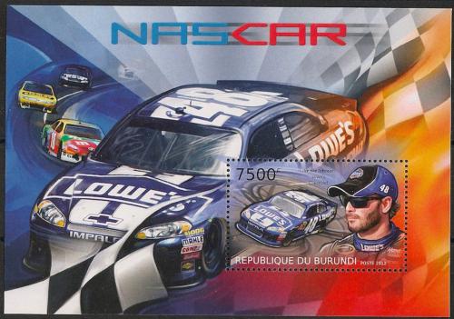 Poštová známka Burundi 2012 Automobily NASCAR Mi# Block 306 Kat 9€