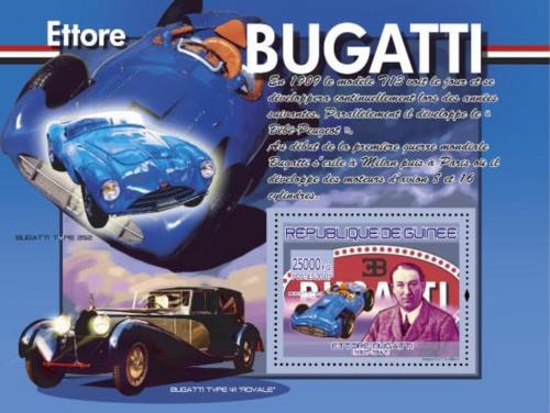 Poštová známka Guinea 2007 Bugatti Mi# Block 1453
