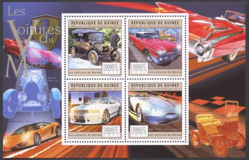Poštové známky Guinea 2011 Slavné automobily Mi# 9014-17 Kat 16€