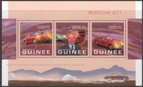 Poštové známky Guinea 2013 Porsche 911 Mi# 9910-12 Kat 20€