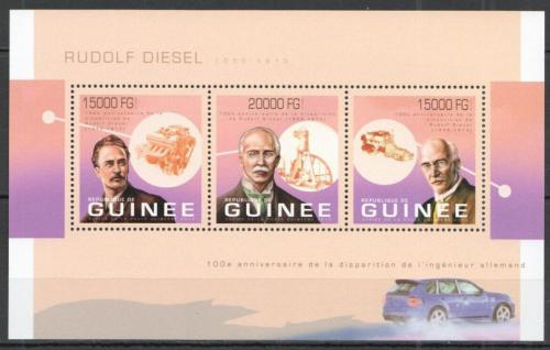 Poštové známky Guinea 2013 Rudolf Diesel Mi# 8894-96 Kat 20€
