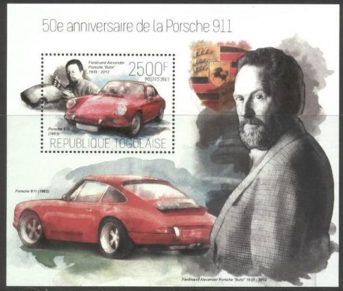 Poštová známka Togo 2013 Porsche 911 Mi# Block 893 Kat 10€