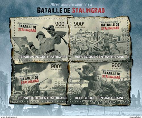 Poštové známky SAR 2013 Bitka u Stalingradu, 70. výroèie Mi# 4082-85 Kat 16€