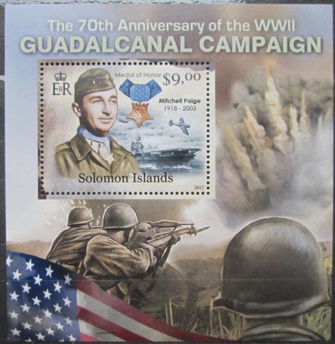 Poštová známka Šalamúnove ostrovy 2012 Bitka o Guadalcanal Mi# 1528 Block