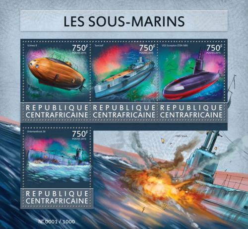 Poštové známky SAR 2015 Ponorky Mi# 5595-98 Kat 14€