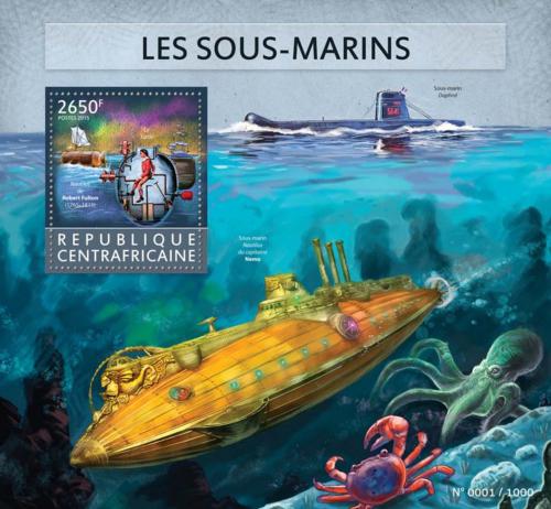 Poštová známka SAR 2015 Ponorky Mi# Block 1341 Kat 12€