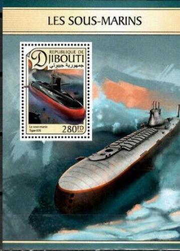 Poštová známka Džibutsko 2016 Ponorky Mi# 1348 Block