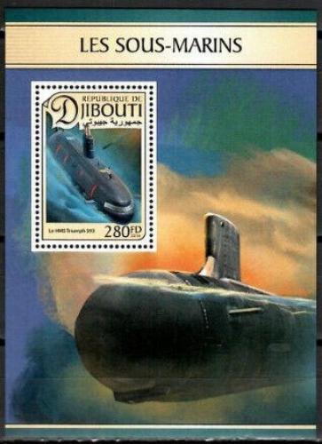 Poštová známka Džibutsko 2016 Ponorky Mi# 1351 Block