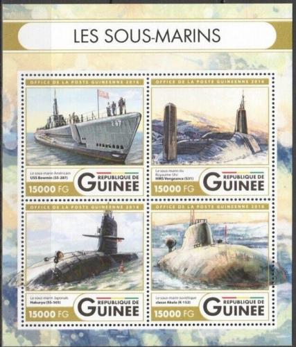 Poštové známky Guinea 2016 Ponorky Mi# 12091-94 Kat 24€