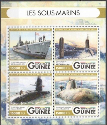 Potov znmky Guinea 2016 Ponorky Mi# 12091-94 Kat 24