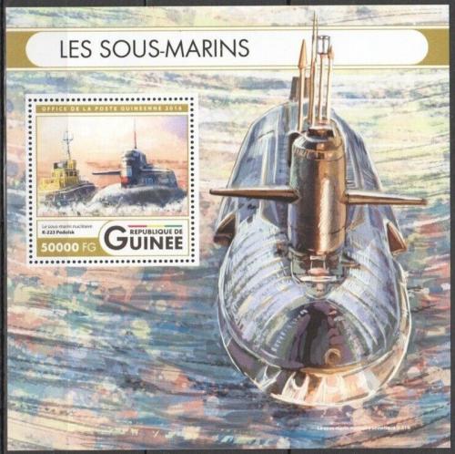 Poštová známka Guinea 2016 Ponorky Mi# Block 2714 Kat 20€
