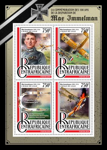 Poštové známky SAR 2016 Max Immelmann, nìmecký pilot Mi# 6675-78 Kat 14€