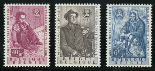 Poštové známky Belgicko 1960 Rok uprchlíkù Mi# 1182-84