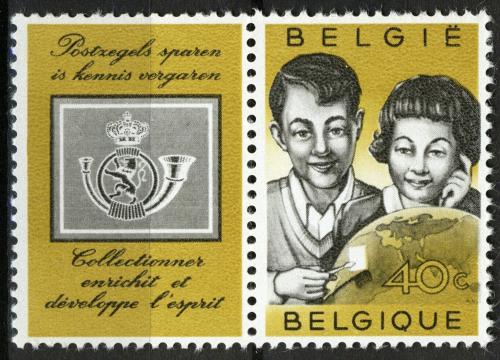 Poštová známka Belgicko 1960 Mládež a filatelie Mi# 1211