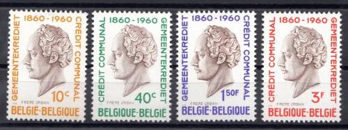 Poštové známky Belgicko 1960 Hubert Frère-Orban, politik Mi# 1218-21