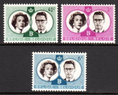 Poštové známky Belgicko 1960 Doña Fabiola a král Baudouin Mi# 1228-30