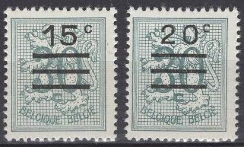 Poštové známky Belgicko 1960 Štátny znak pretlaè Mi# 1231-32