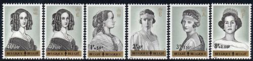Poštové známky Belgicko 1962 Krá¾ovny Mi# 1293-97