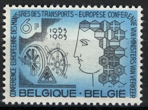 Poštová známka Belgicko 1963 Konference ministrù dopravy Mi# 1313