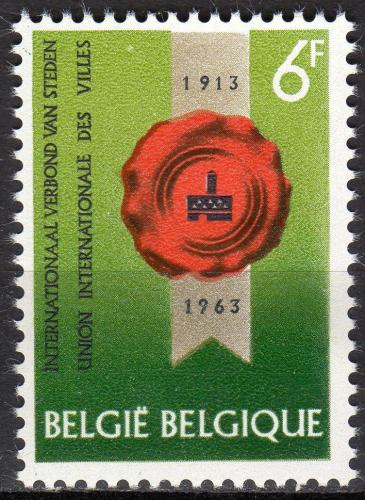 Poštová známka Belgicko 1963 Mestská peèe� Mi# 1314