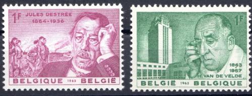 Poštové známky Belgicko 1963 Osobnosti Mi# 1329-30