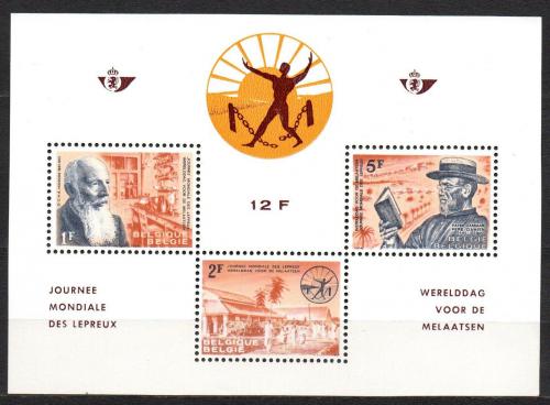 Poštové známky Belgicko 1964 Boj proti malomocenství Mi# Block 29
