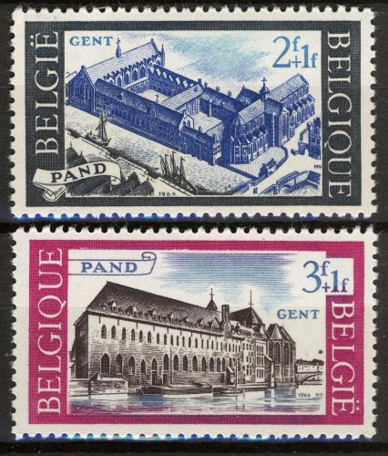 Poštové známky Belgicko 1964 Dominikánský klášter Het Pand v Gentu Mi# 1364-65