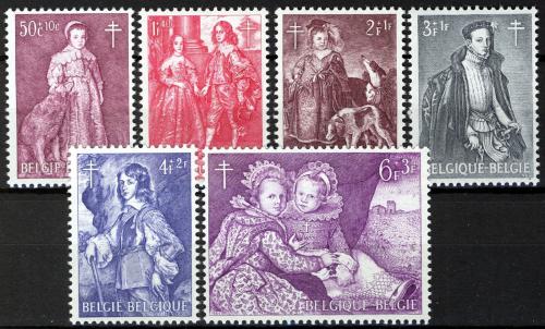 Poštové známky Belgicko 1964 Umenie Mi# 1367-72