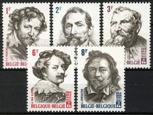 Poštové známky Belgicko 1965 Osobnosti Mi# 1379-83