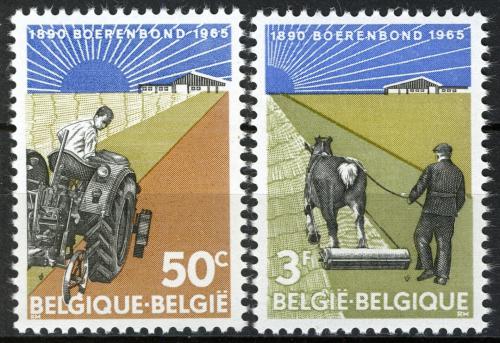 Poštové známky Belgicko 1965 Farmáøi Mi# 1397-98