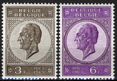 Poštové známky Belgicko 1965 Krá¾ Leopold I. Mi# 1406-07
