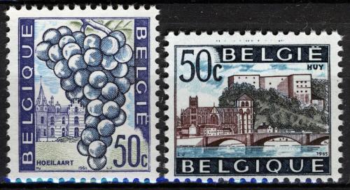 Poštové známky Belgicko 1965 Turistické zaujímavosti Mi# 1409-10