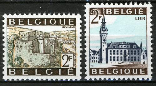 Poštové známky Belgicko 1966 Turistické zaujímavosti Mi# 1454-55
