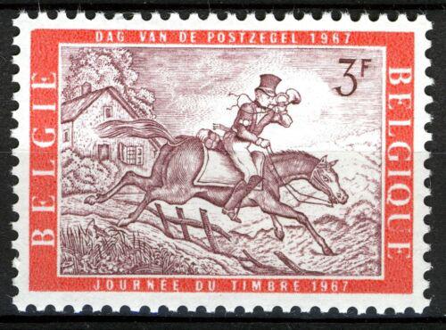 Poštová známka Belgicko 1967 Listonoš na koni Mi# 1471