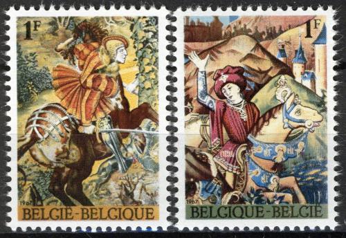 Poštové známky Belgicko 1967 Gobelíny Mi# 1482-83