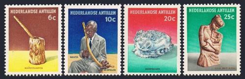 Potov znmky Holandsk Antily 1962 Umenie domorodc Mi# 120-23 - zvi obrzok