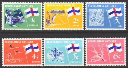 Poštové známky Holandské Antily 1965 Štátna vlajka Mi# 152-57