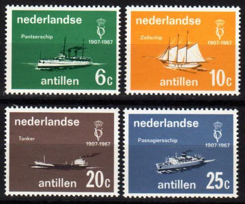 Poštové známky Holandské Antily 1967 Lode Mi# 174-77