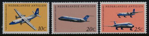 Poštové známky Holandské Antily 1968 Lietadla Mi# 198-200 