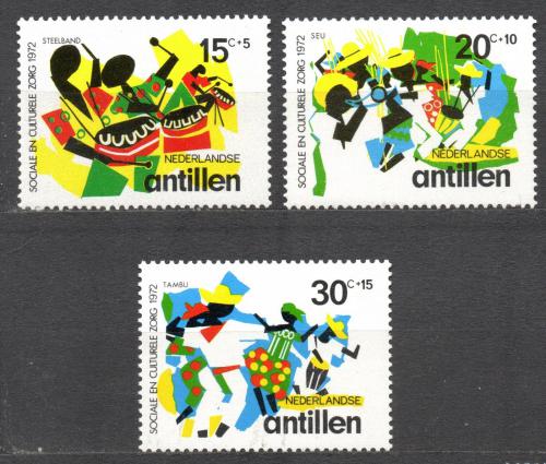 Potov znmky Holandsk Antily 1972 Svtky a oslavy Mi# 246-48 - zvi obrzok