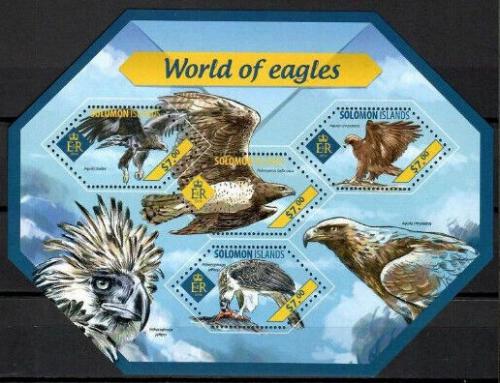 Poštové známky Šalamúnove ostrovy 2014 Orli Mi# 2627-30 Kat 9.50€